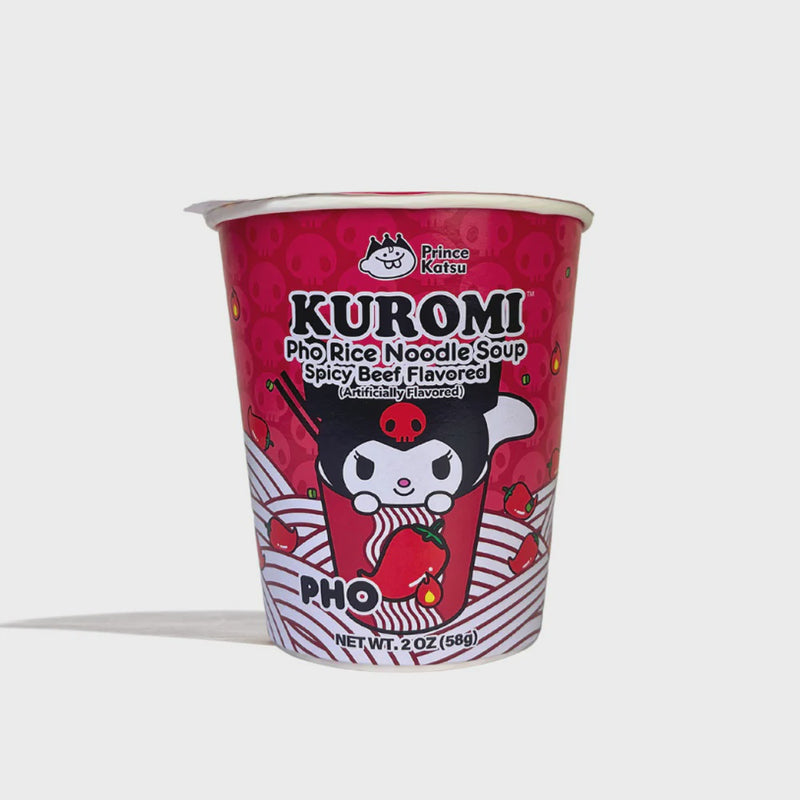 PRINCE KATSU Kuromi Pho Rice Noodle Soup Spicy Beef Flavor 58g