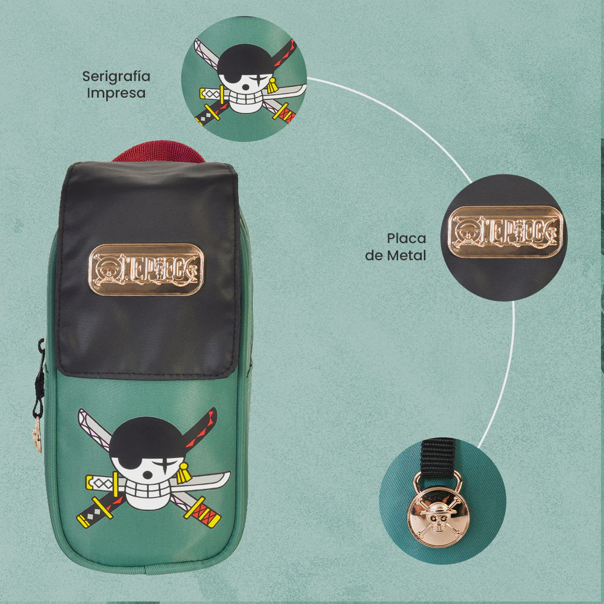 LAPICERA ZORO PREMIUM ONE PIECE-Mochilas/Loncheras-Yadatex-Akibara Xpress