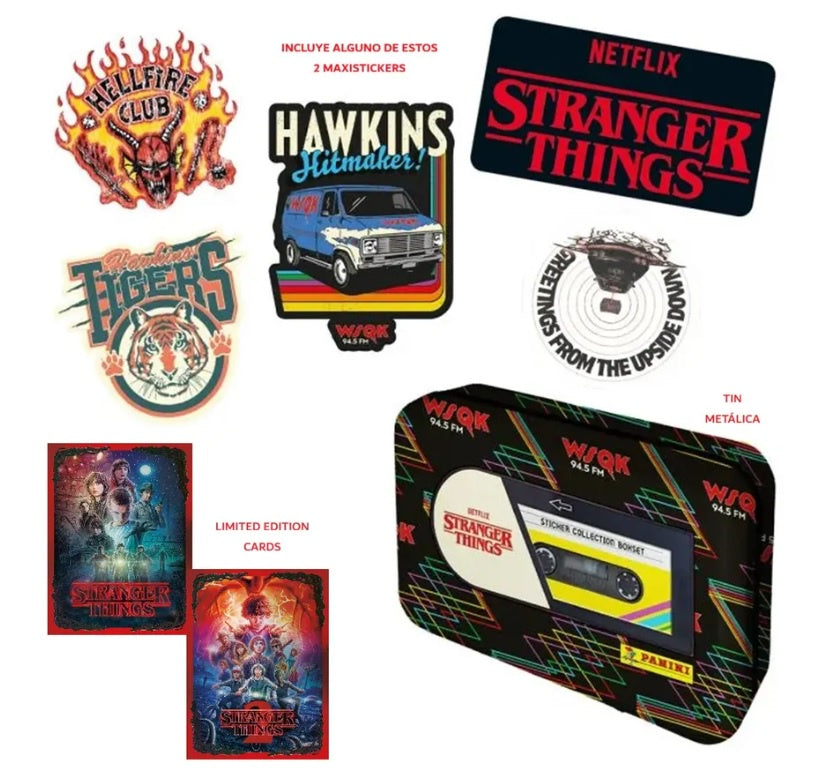 Lata Stranger Things 3 (1 Lata + 2 Sobres de estampas + 1 tarjeta + 2 stikers)-Albums-PANINI ALBUMS-Akibara Xpress