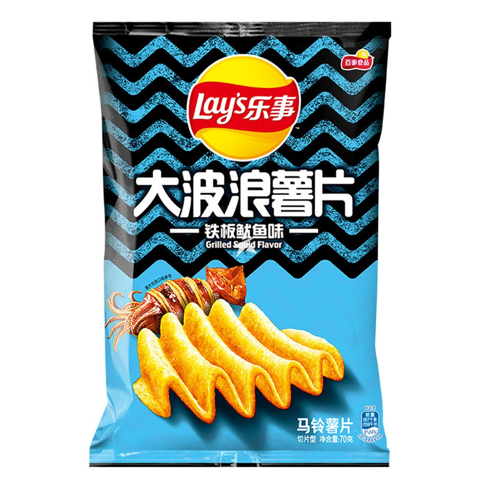 LAY'S Potato Chips Grilled Squid Flavor 70g-Alimentos-Asian Food-Akibara Xpress