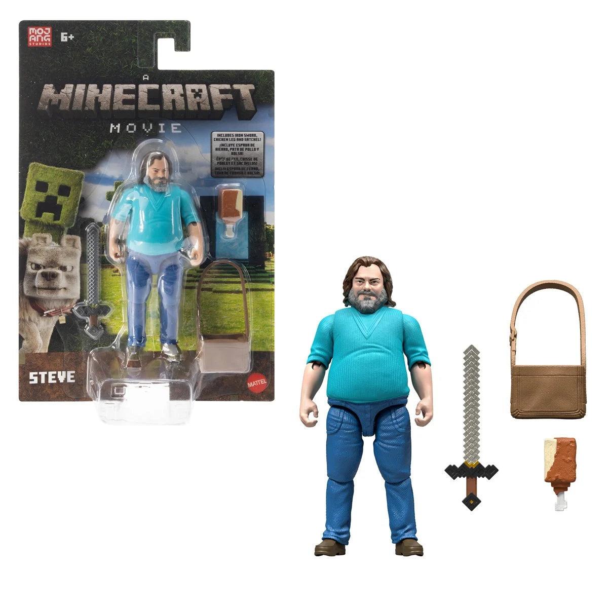 MINECRAFT MOVIE FIGURA STEVE-Figuras-MATTEL-Akibara Xpress