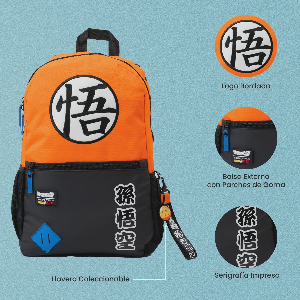 MOCHILA GOKU CLASICA-Mochilas/Loncheras-Yadatex-Akibara Xpress