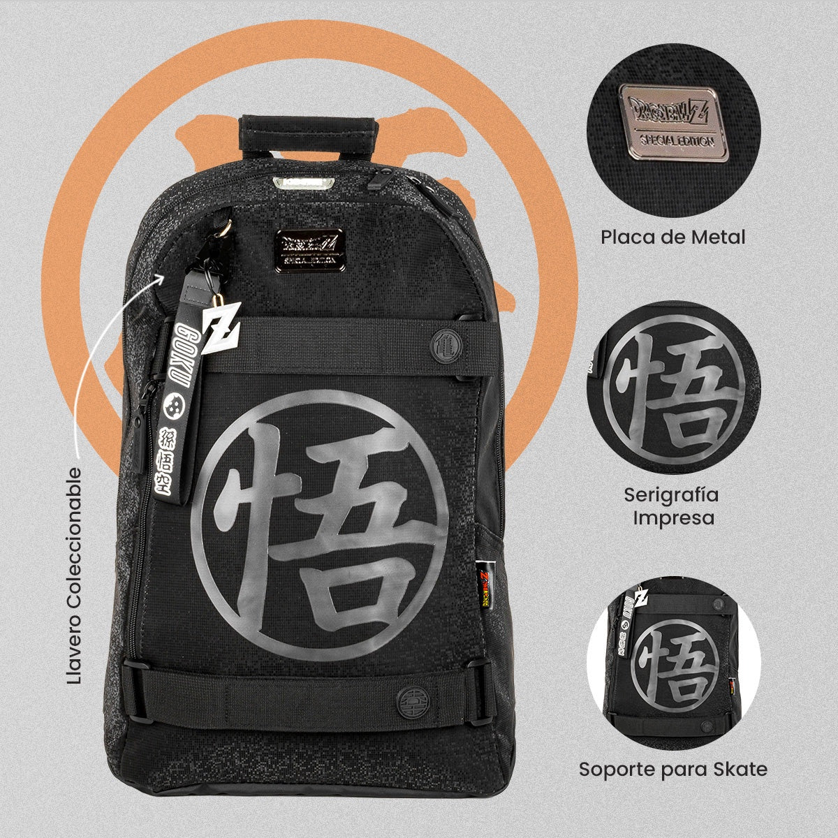 MOCHILA GOKU EDICION BLACK-Mochilas/Loncheras-Yadatex-Akibara Xpress