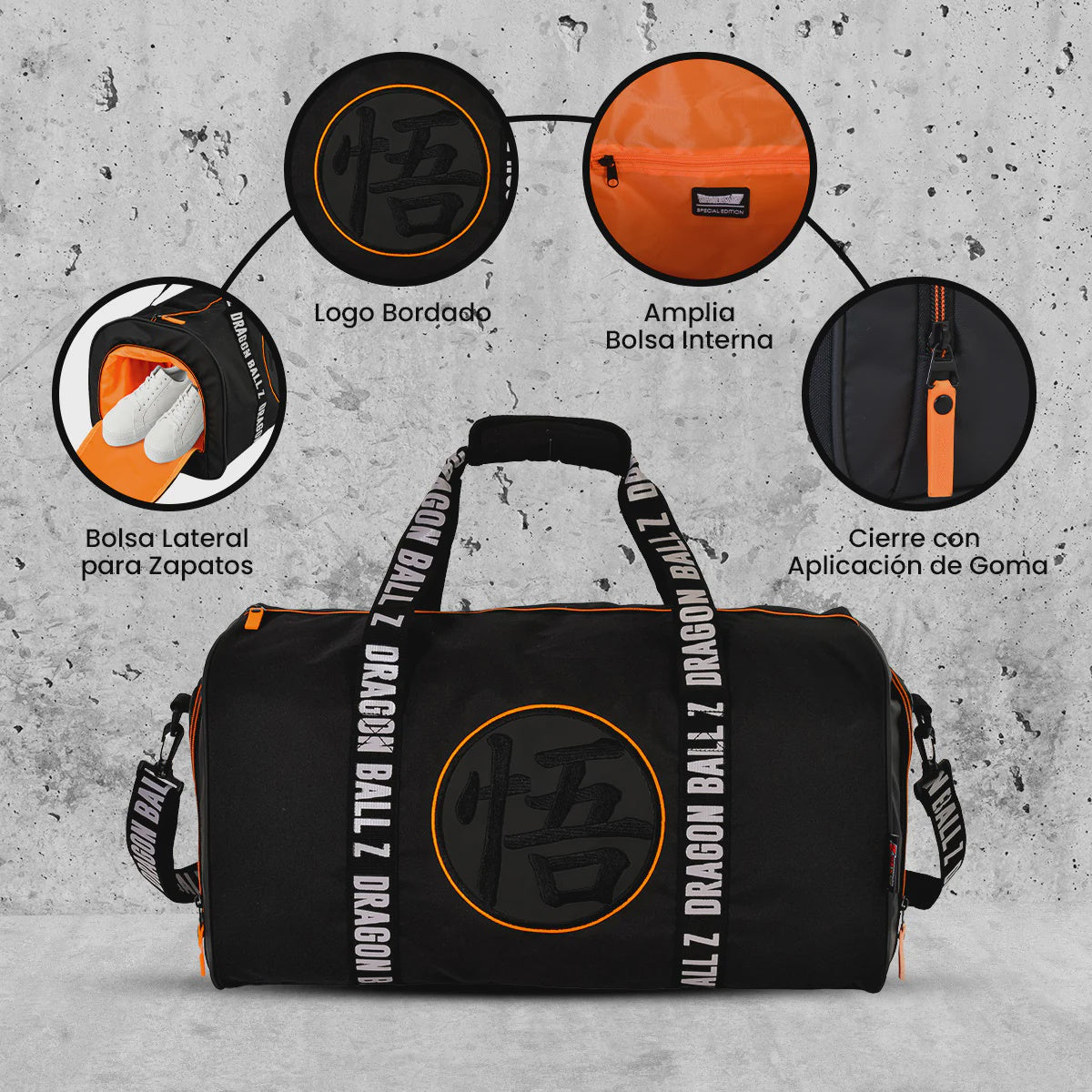 MOCHILA PARA GYM DRAGON BALL EDICIÓN LIMITADA-Mochilas/Loncheras-Yadatex-Akibara Xpress