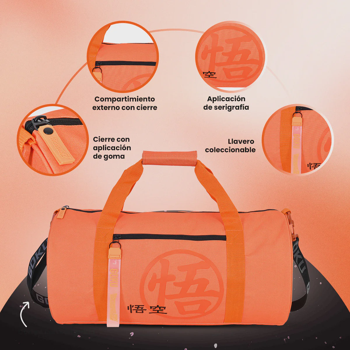 MOCHILA PARA GYM DRAGON BALL GOKU-Mochilas/Loncheras-Yadatex-Akibara Xpress