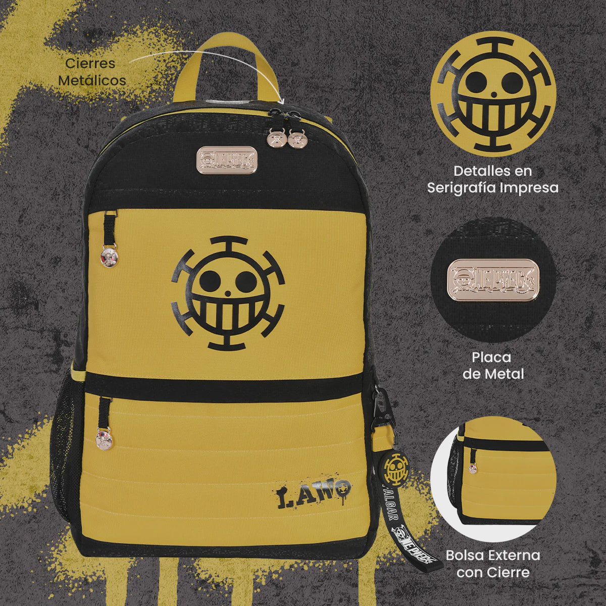 MOCHILA TRAFALGAR ONE PIECE-Mochilas/Loncheras-Yadatex-Akibara Xpress
