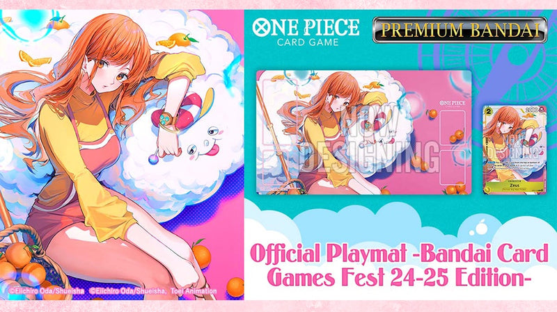 ONE PIECE TCG OFFICIAL PLAYMAT BANDAI CARD GAMES FEST 24-25 EDITION