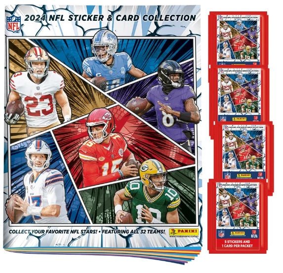 ALBUM PASTA SUAVE NFL 2024/25 + 4 SOBRES DE ESTAMPAS