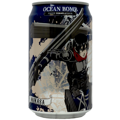 OCEAN BOMB Attack on Titan Fruit Tea Flavor Soda 330ml-Alimentos-Asian Food-Akibara Xpress