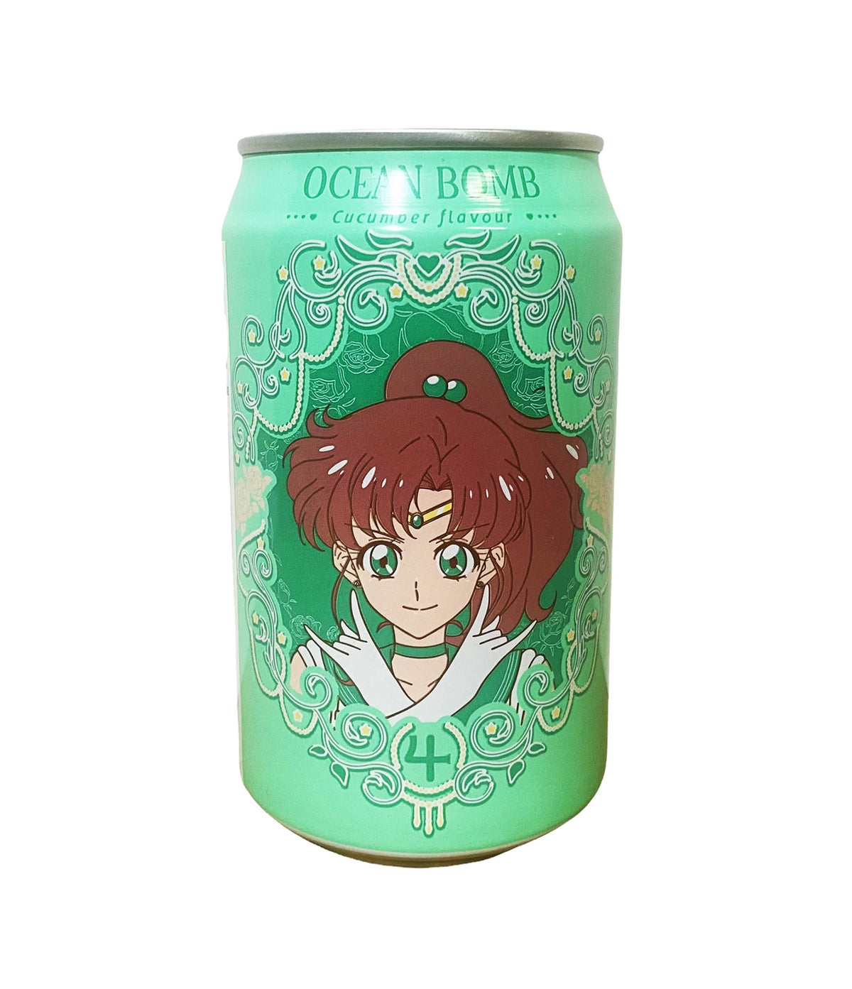 OCEAN BOMB Sailor Moon Sparkling Water Cucumber Flavor 330ml-Alimentos-Asian Food-Akibara Xpress