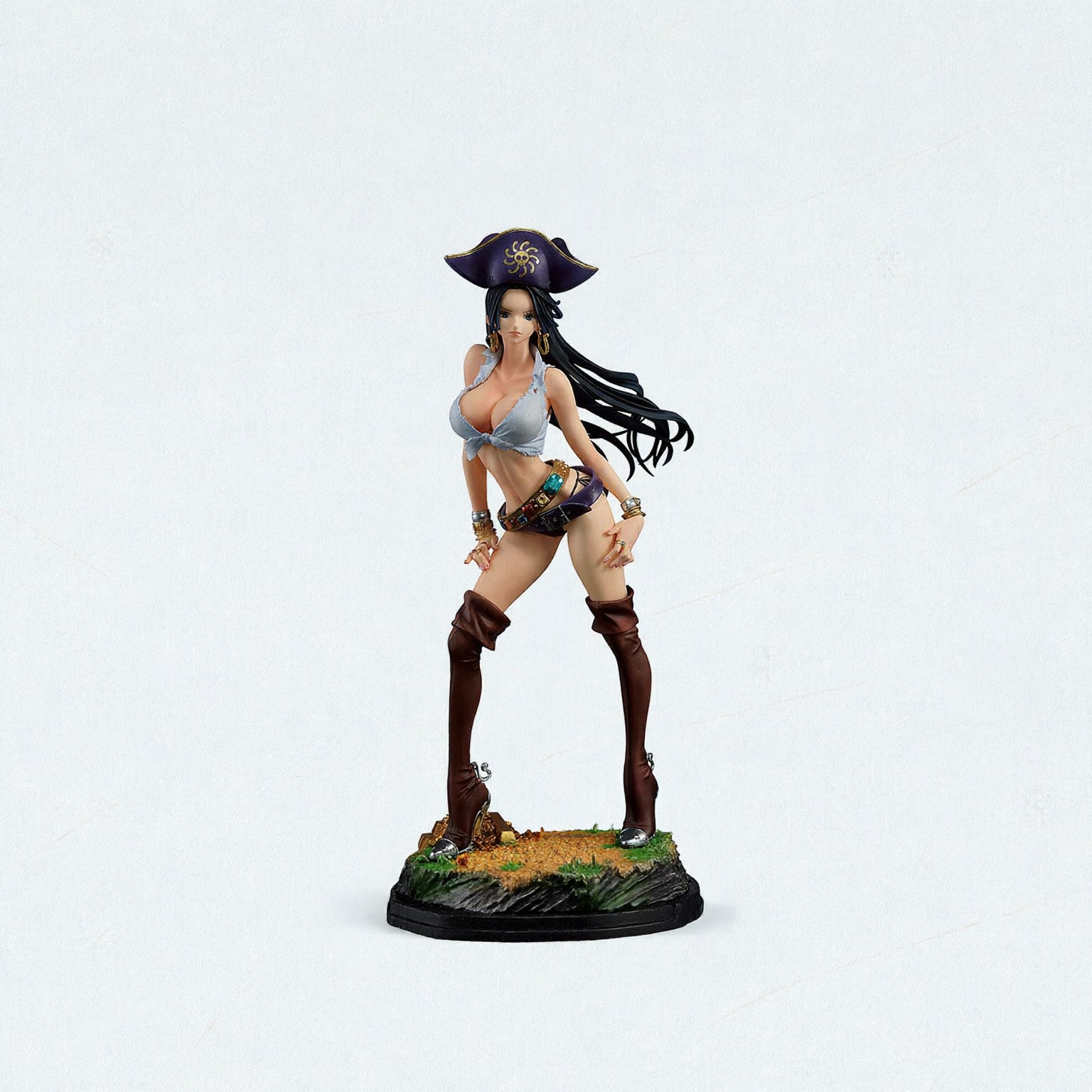 ONE PIECE CHRONICLE BOA HANCOCK FLAG DIAMOND SHIP STATUE-Figuras-BANPRESTO-Akibara Xpress