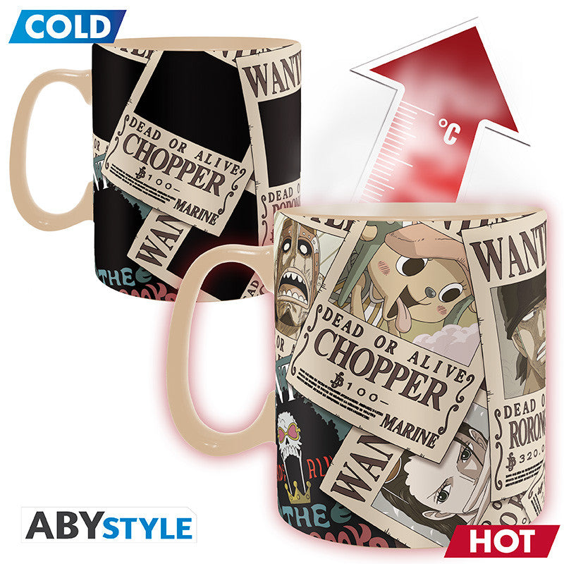 ONE PIECE TAZA MAGICA 460 ML WANTED-Tazas-ABYSTYLE-Akibara Xpress