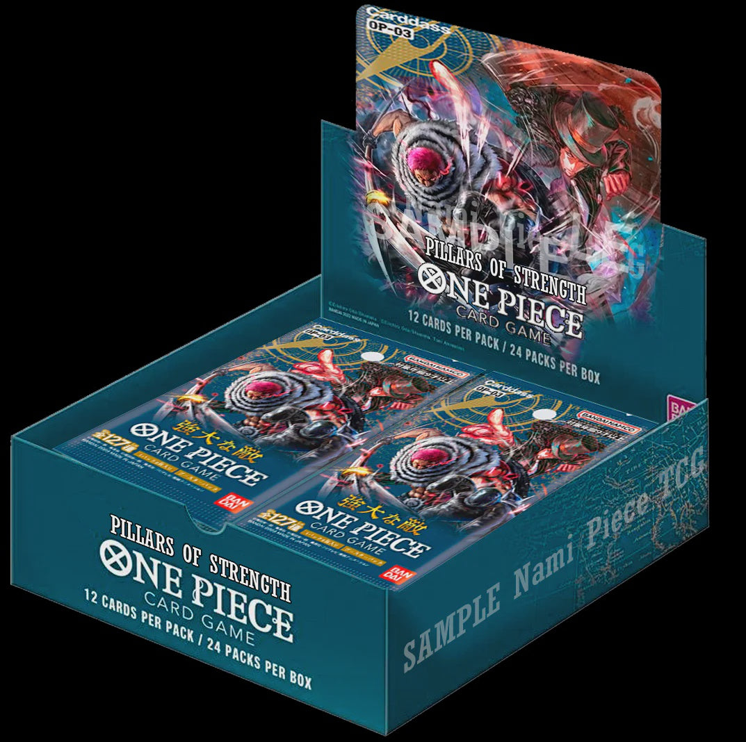 One Piece TCG: Pillars of Strength Booster Box (OP-03)-TCG-Juegos de Mesa-Akibara Xpress