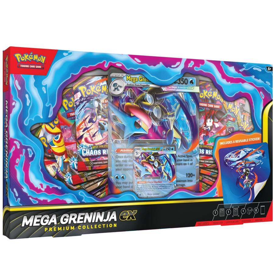 POKEMON TCG MEGA GRENINJA EX PREMIUM COLLECTION INGLES