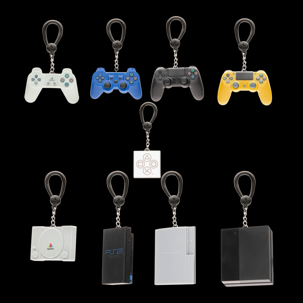 PLAYSTATION TOY CONTROLLERS HANGERS-Llaveros-EE Distribution-Akibara Xpress
