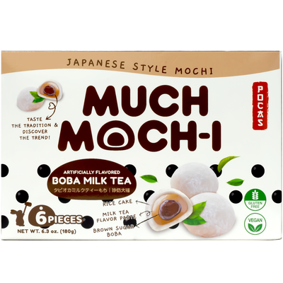 POCAS Much Mochi Boba Milk Tea Flavor 180g-Alimentos-Asian Food-Akibara Xpress