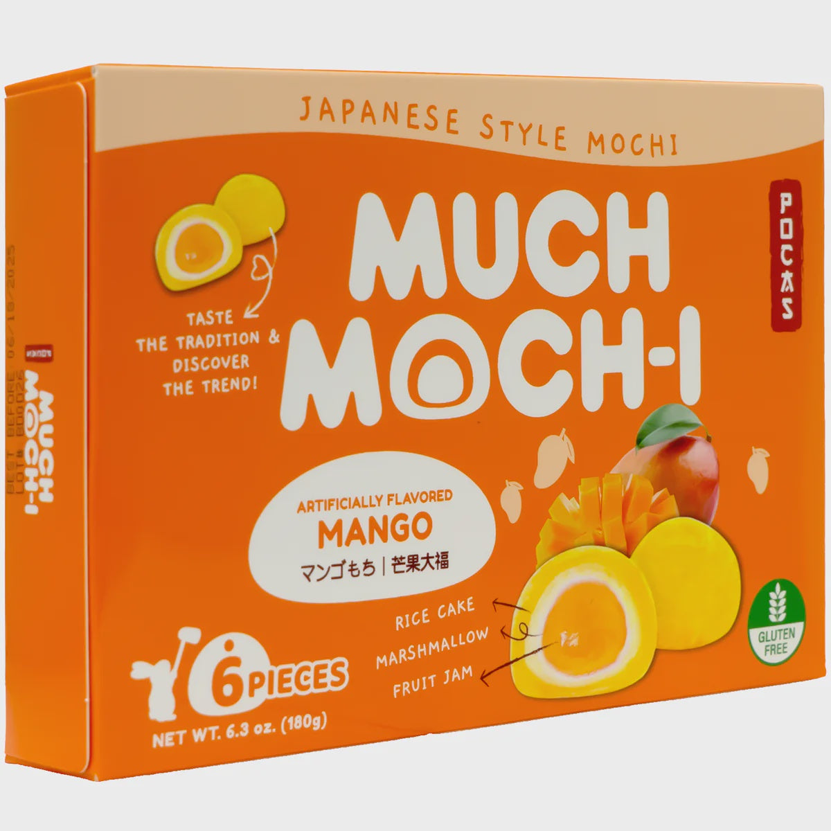 POCAS Much Mochi Mango Flavor 180g-Alimentos-Asian Food-Akibara Xpress