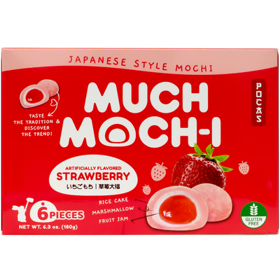 POCAS Much Mochi Strawberry Flavor 180g-Alimentos-Asian Food-Akibara Xpress