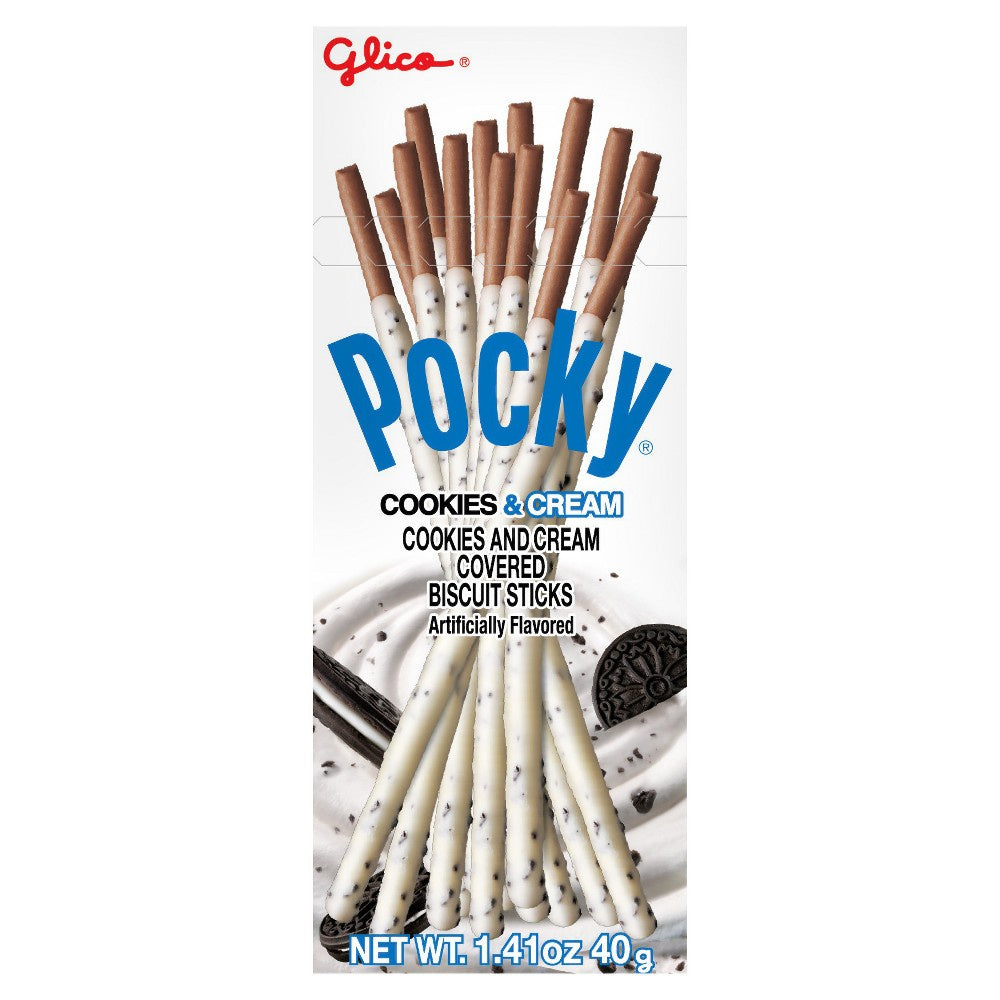 Pocky Cookies & Cream 40 gr-Alimentos-Pockys-Akibara Xpress