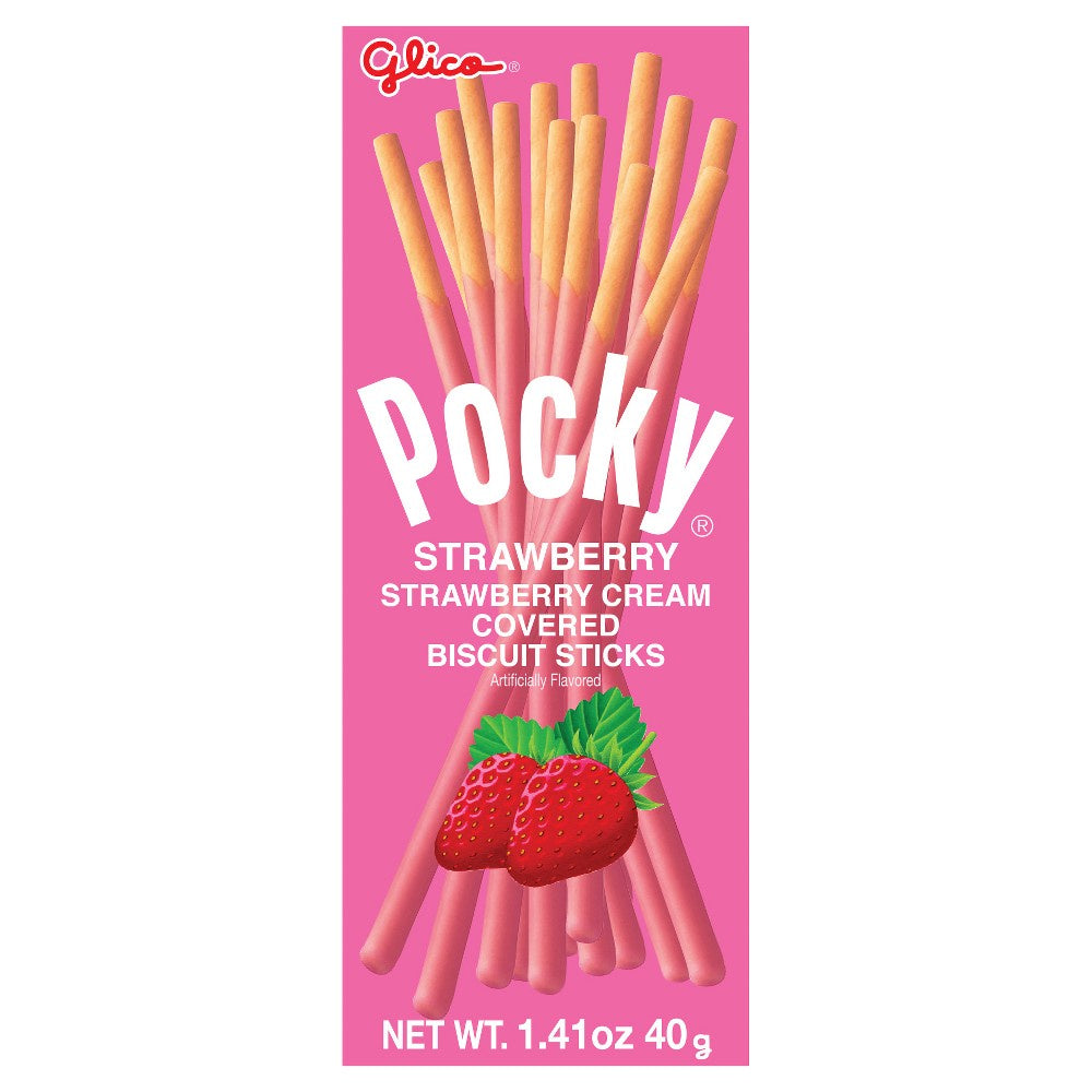 Pocky Fresa 40 gr-Alimentos-Pockys-Akibara Xpress