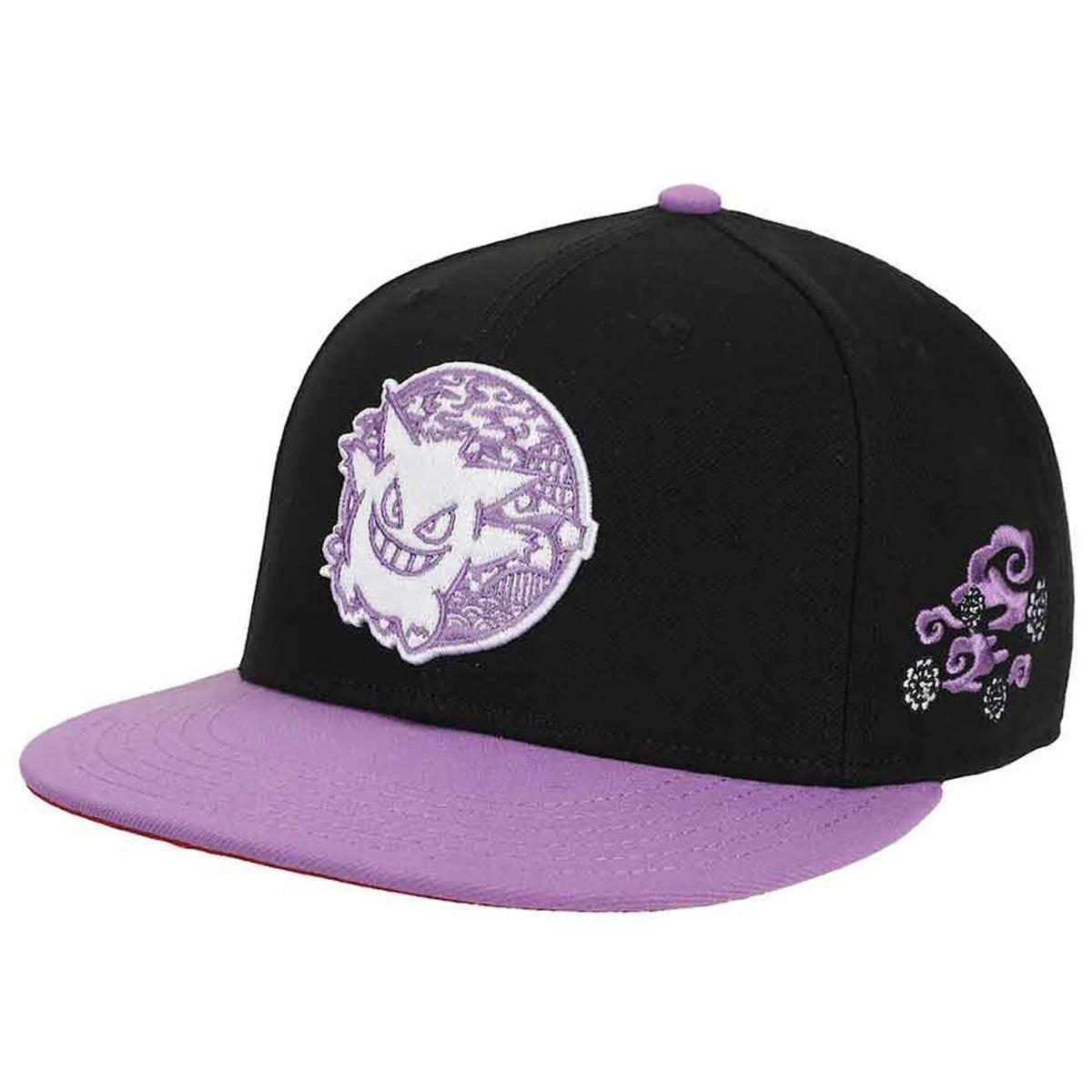 POKEMON GENGAR EMBROIDERED FLAT BILL SNAPBACK HAT-Gorras-BIOWORLD-Akibara Xpress