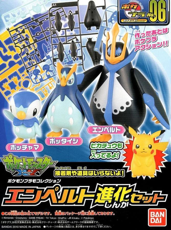 POKEMON MODEL KIT EMPOLEON EVOLUTION SET-Figuras-BANDAI-Akibara Xpress