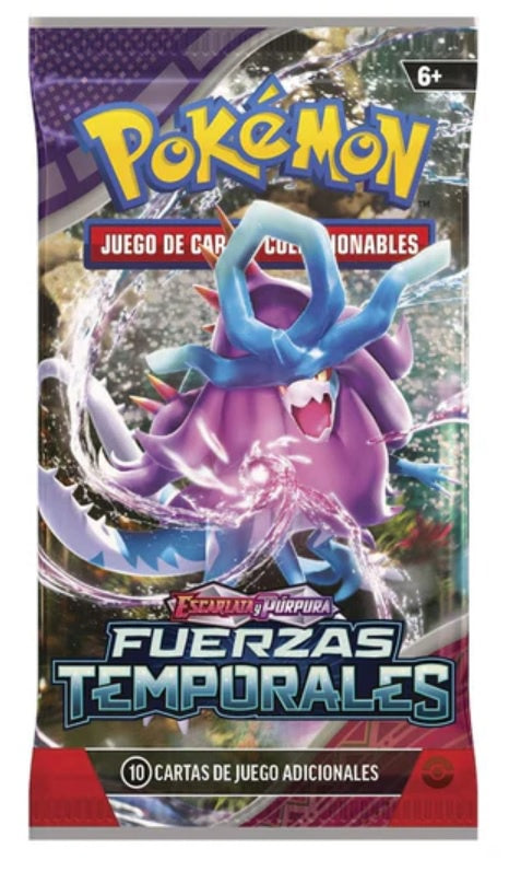 POKEMON TCG FUERZAS TEMPORALES BOOSTER ESPANOL-TCG-Juegos de Mesa-Akibara Xpress