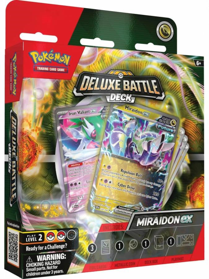 POKEMON TCG MIRAIDON EX DELUXE BATTLE DECK INGLES-TCG-Juegos de Mesa-Akibara Xpress