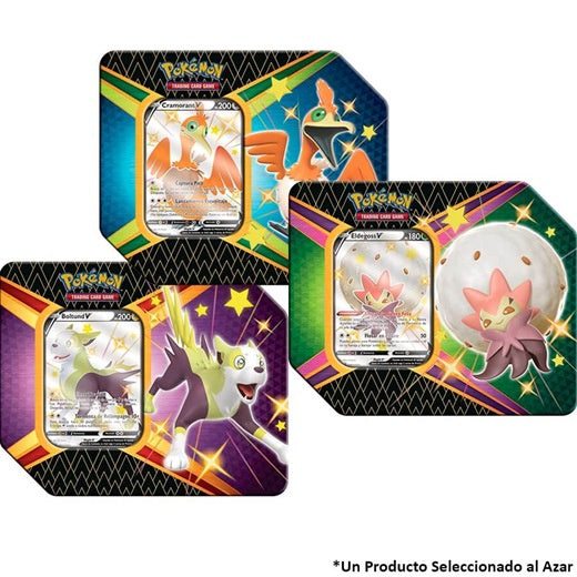 POKEMON TCG SHINING FATES V TIN BOX-Juegos De Mesa-PANINI-Akibara Xpress