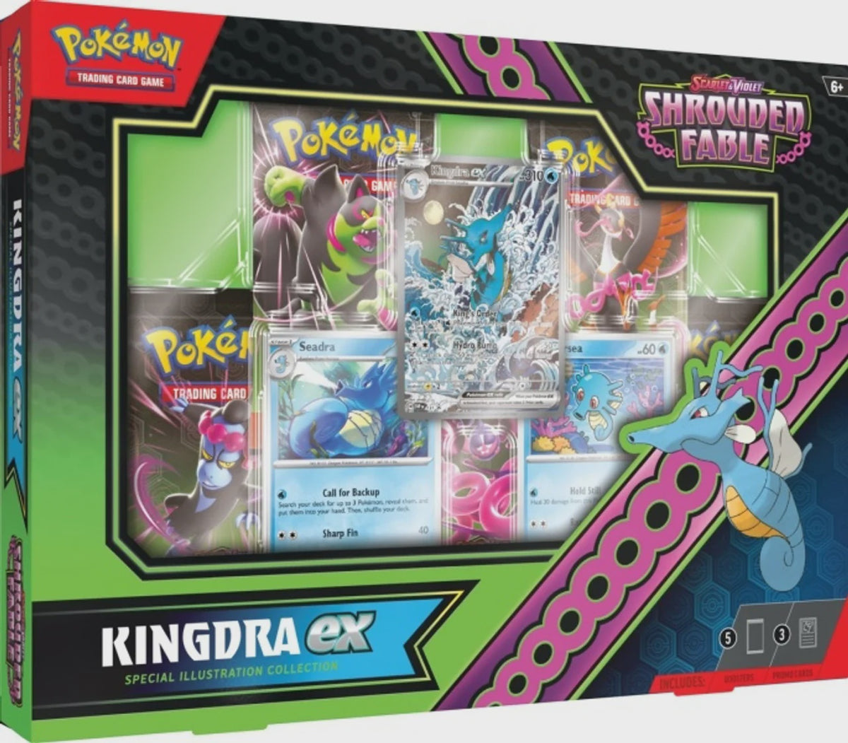 POKEMON TCG SHROUDED FABLE KINGDRA EX/GRENINJA EX ESPANOL-TCG-Juegos de Mesa-Akibara Xpress