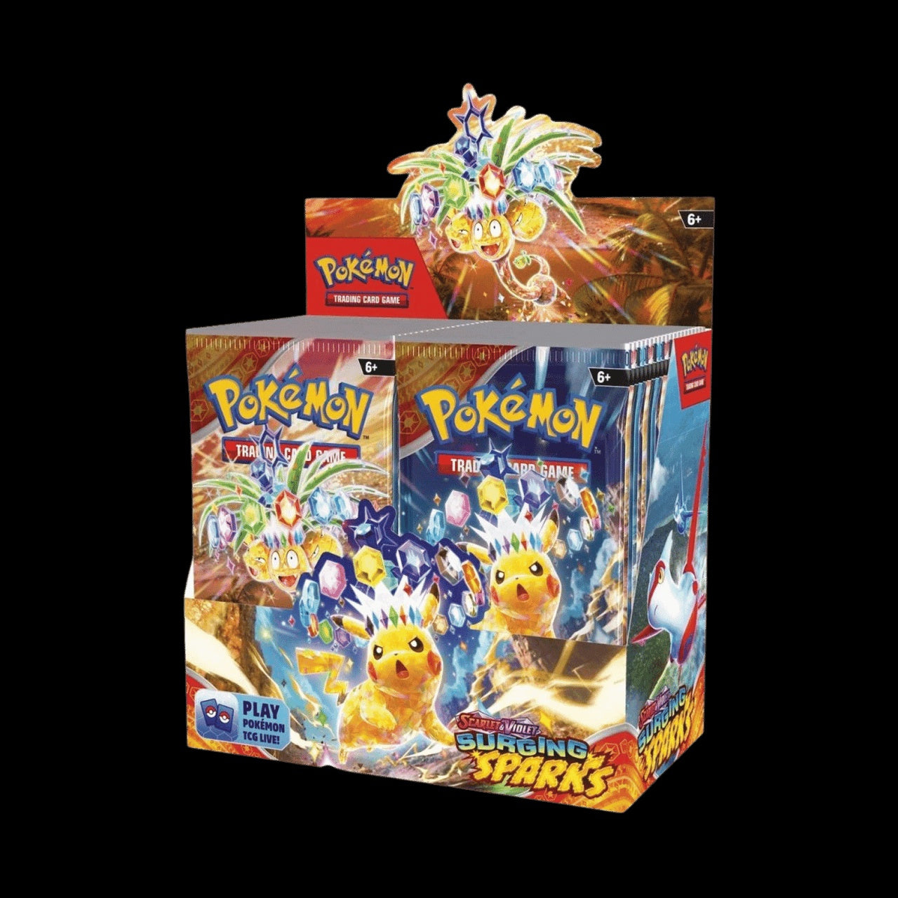 POKEMON TCG SURGING SPARKS BOOSTER DISPLAY INGLES-TCG-Juegos de Mesa-Akibara Xpress
