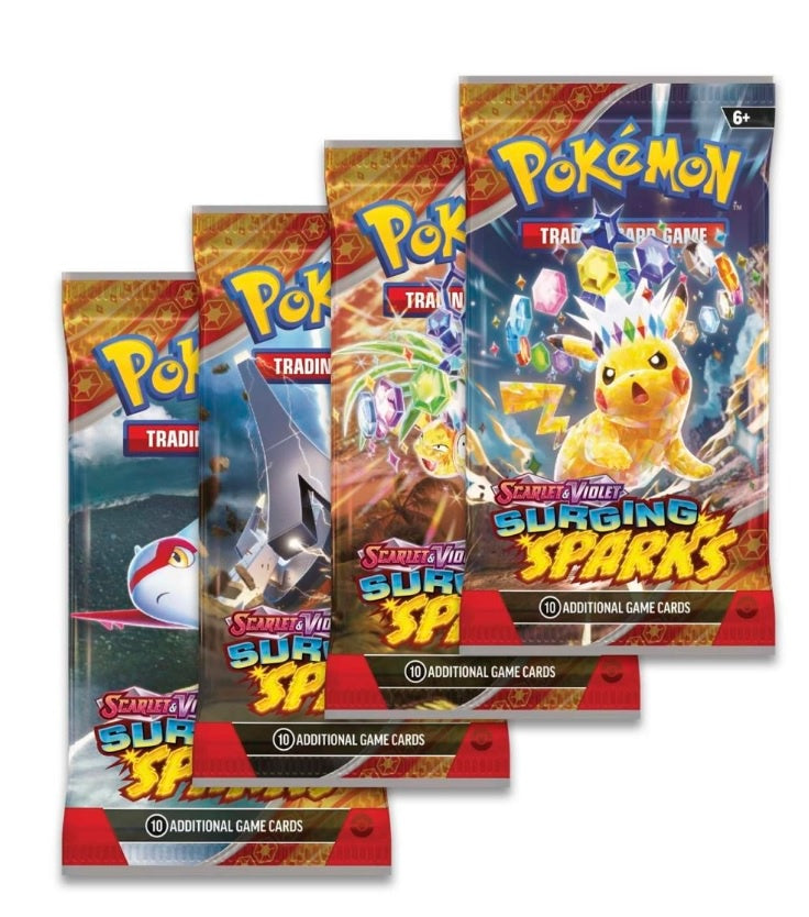 POKEMON TCG SURGING SPARKS BOOSTER ESPANOL-TCG-Juegos de Mesa-Akibara Xpress