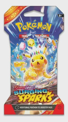 POKEMON TCG SURGING SPARKS SLEEVED BOOSTER ESPANOL-TCG-Juegos de Mesa-Akibara Xpress
