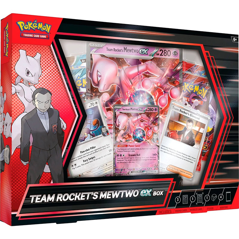 POKEMON TCG TEAM ROCKET MEWTWO EX BOX ESPANOL-TCG-Juegos de Mesa-Akibara Xpress