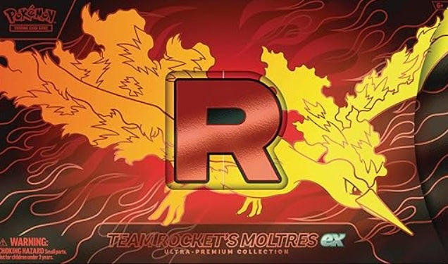 POKEMON TCG TEAM ROCKET MOLTRES EX ULTRA PREMIUM COLLECTION INGLES-TCG-Juegos de Mesa-Akibara Xpress