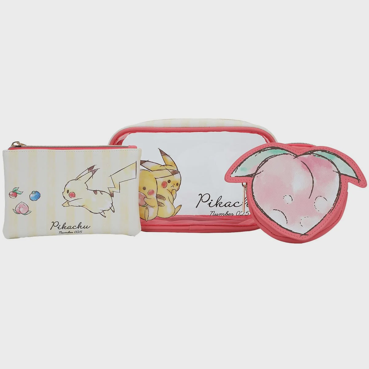 Pokémon Travel Cosmetic Bag Set of 3-Bolsas-BIOWORLD-Akibara Xpress