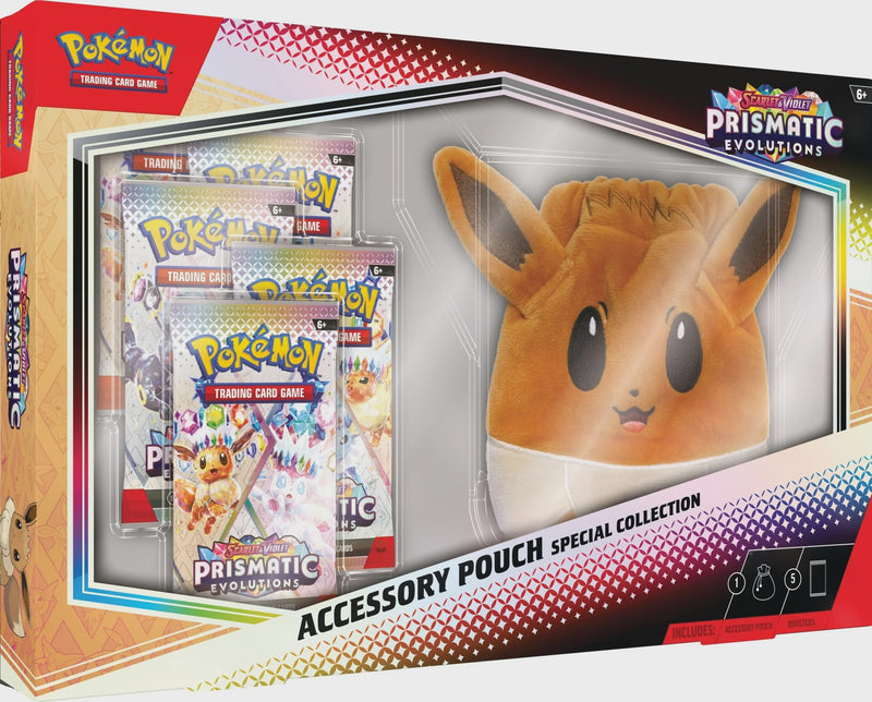 PREVENTA POKEMON TCG SCARLET & VIOLET 8.5 PRISMATIC EVOLUTIONS ACCESSORY POUCH SPECIAL COLLECTION INGLES