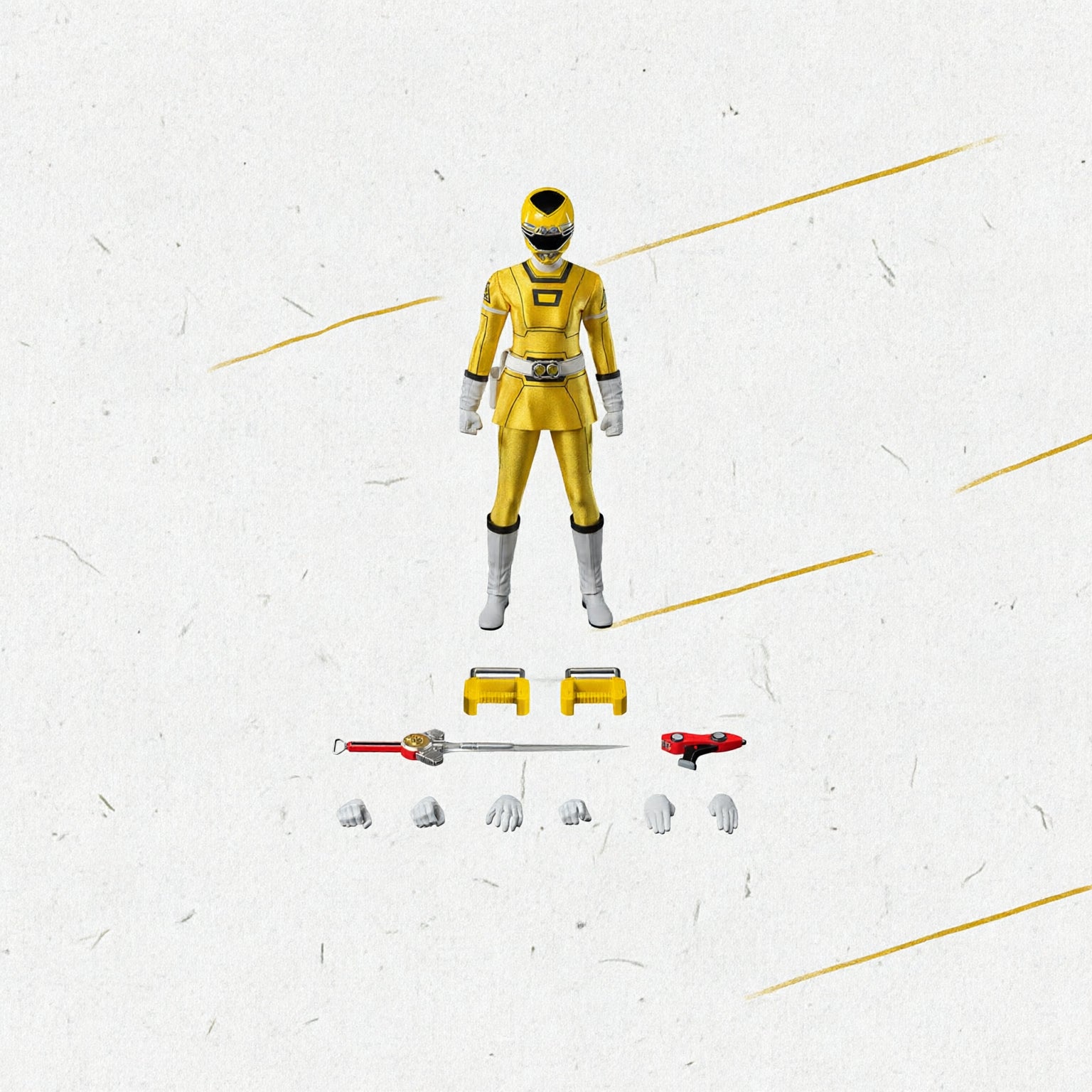 POWER RANGERS TURBO - FIGZERO 1/6 YELLOW TURBO POWER RANGERS-Figuras-Threezero-Akibara Xpress