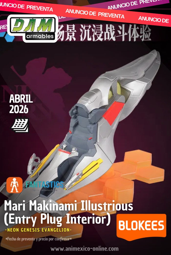 PREVENTA EVANGELION FANTASTICS SERIES MARI MAKINAMI ILLUSTRIOUS (ENTRY PLUG INTERIOR)-Figuras-BLOKEES-Akibara Xpress