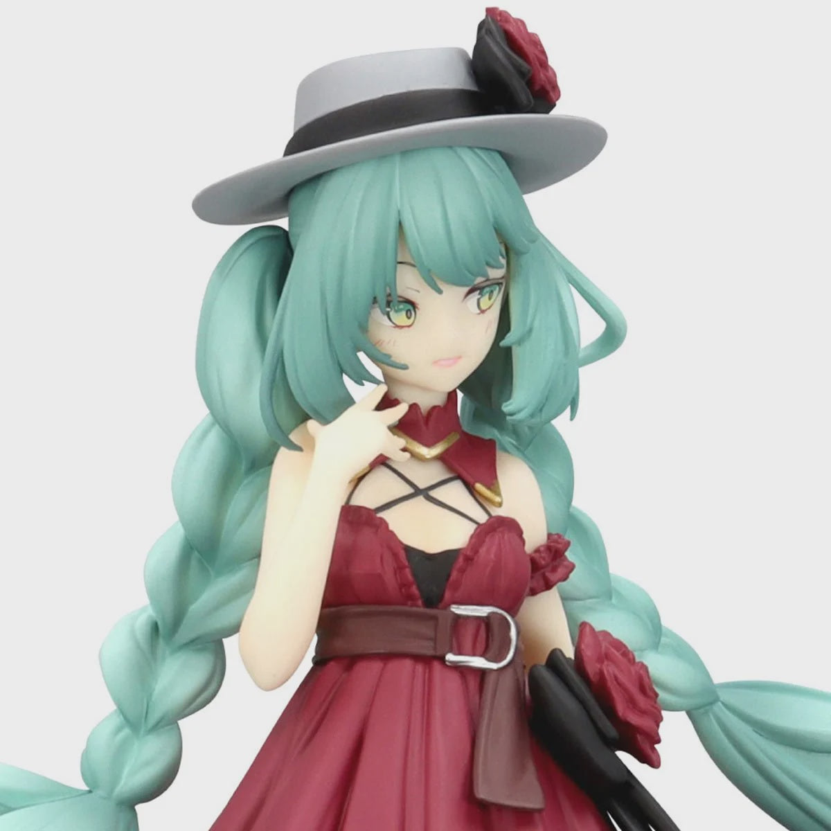 PREVENTA HATSUNE MIKU TRIO TRY IT FIGURE OUTING DRESS RED COLOR VER-Figuras-BANPRESTO-Akibara Xpress