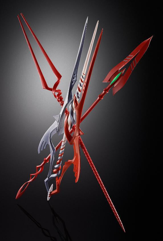 PREVENTA METAL BUILD 3 SPEARS SET FOR EVANGELION 30TH WITH THE SPEAR AC-Figuras-BANDAI-Akibara Xpress