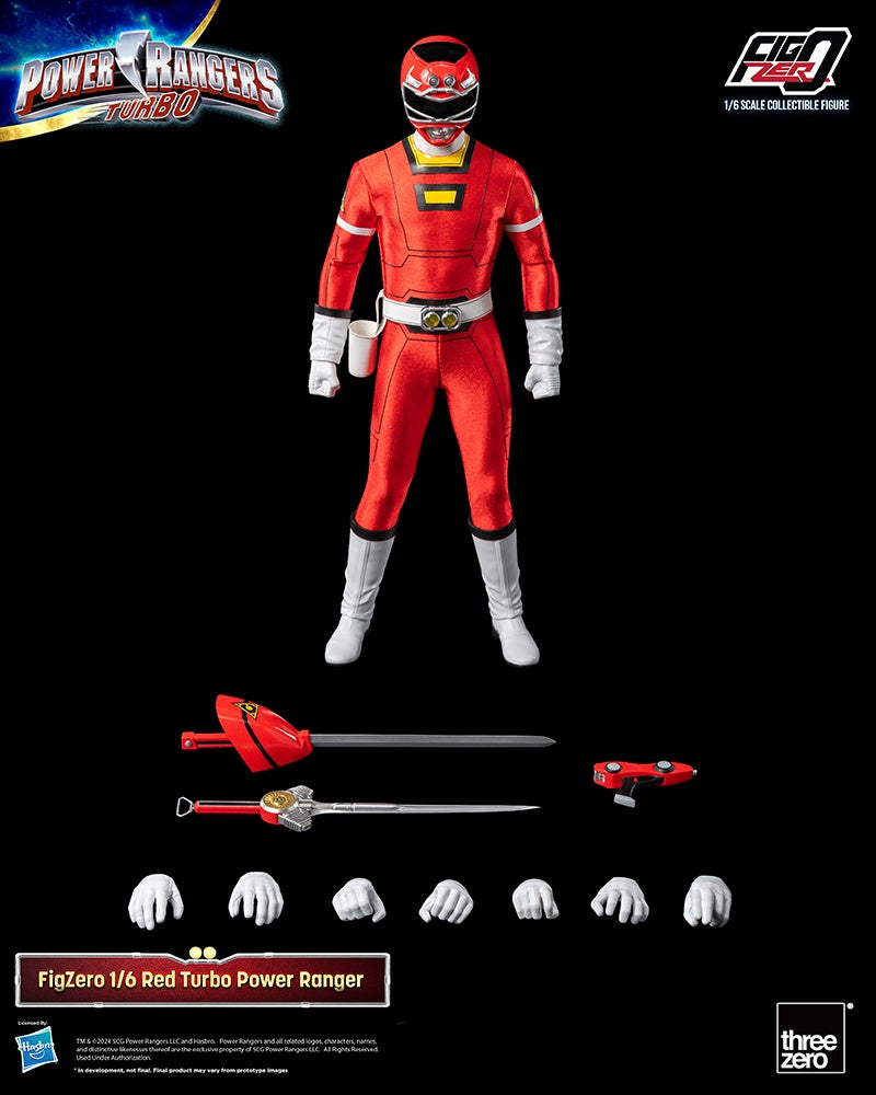 PREVENTA POWER RANGERS TURBO - FIGZERO 1/6 RED TURBO POWER RANGERS-Figuras-Threezero-Akibara Xpress