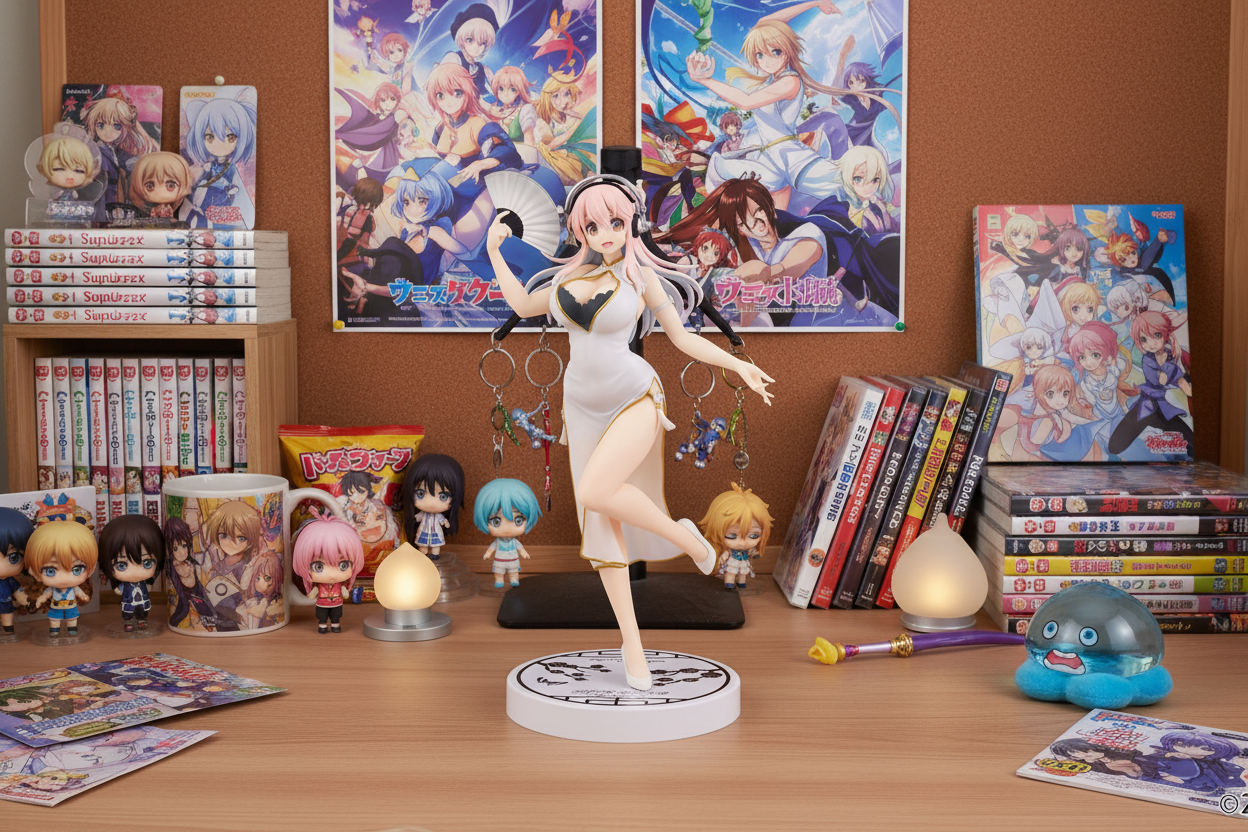 PREVENTA TRIO TRY IT WHITE CHINA DRESS VER SUPER SONICO-Figuras-FURYU-Akibara Xpress