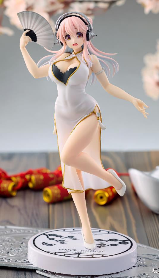 PREVENTA TRIO TRY IT WHITE CHINA DRESS VER SUPER SONICO-Figuras-FURYU-Akibara Xpress