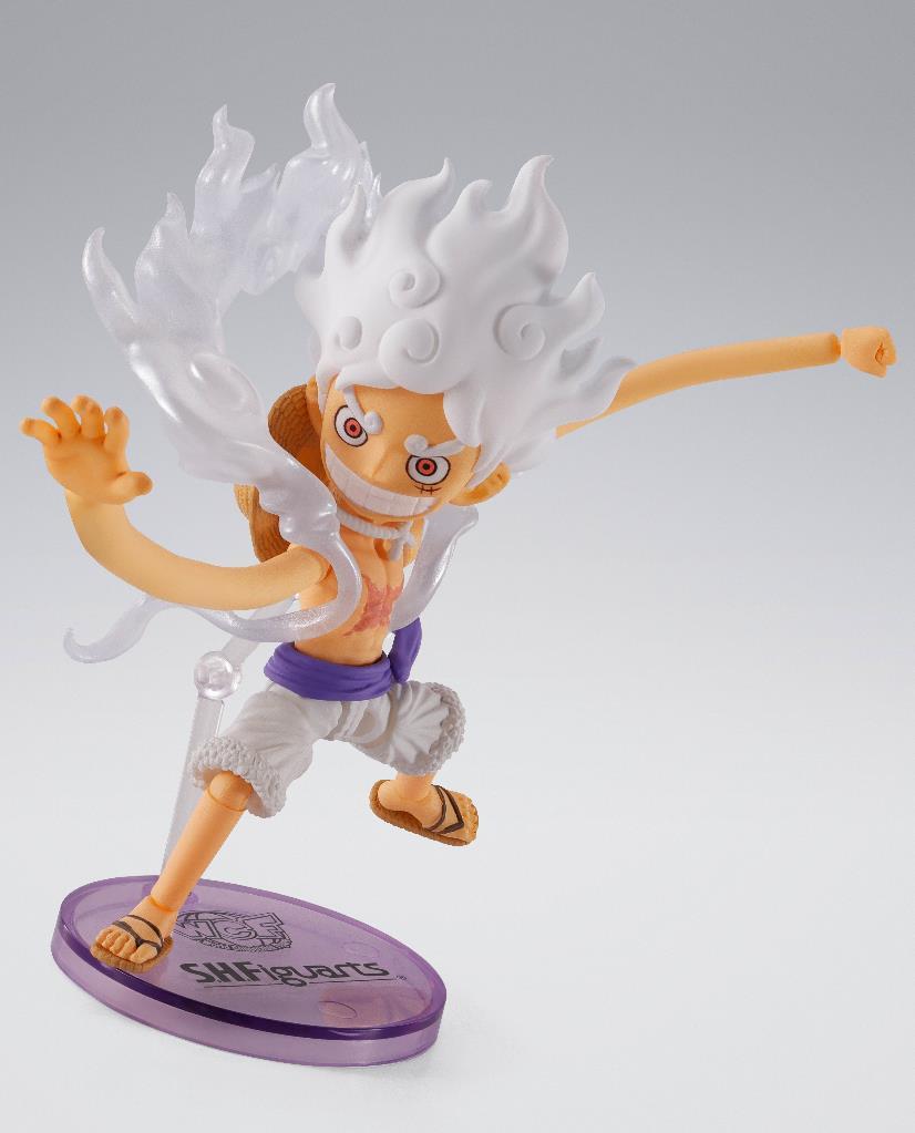PREVENTA WORLD COLLECTABLE FIGURE X SH FIGUARTS MONKEY D LUFFY GEAR5-Figuras-BANDAI-Akibara Xpress