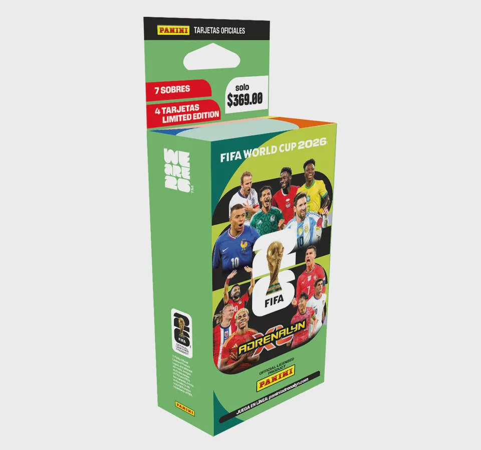 PREVENTA WORLD CUP 2026 TCG ECOBLISTER KB37 (7 PACKETS + 2LE CARDS)-Comics-PANINI-Akibara Xpress