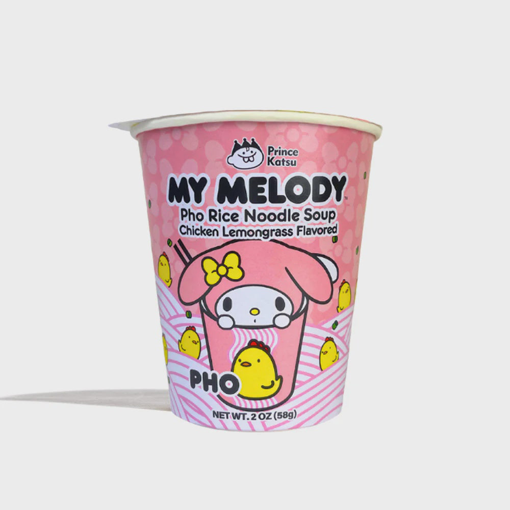 PRINCE KATSU My Melody Pho Rice Noodle Soup Chicken Lemongrass Flavor 58g-Alimentos-Asian Food-Akibara Xpress