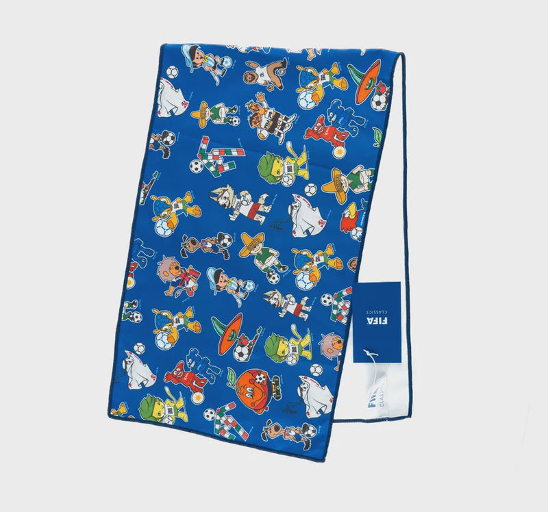 Toalla Deportiva Mascota Histórica Azul Copa del Mundo (World Cup)