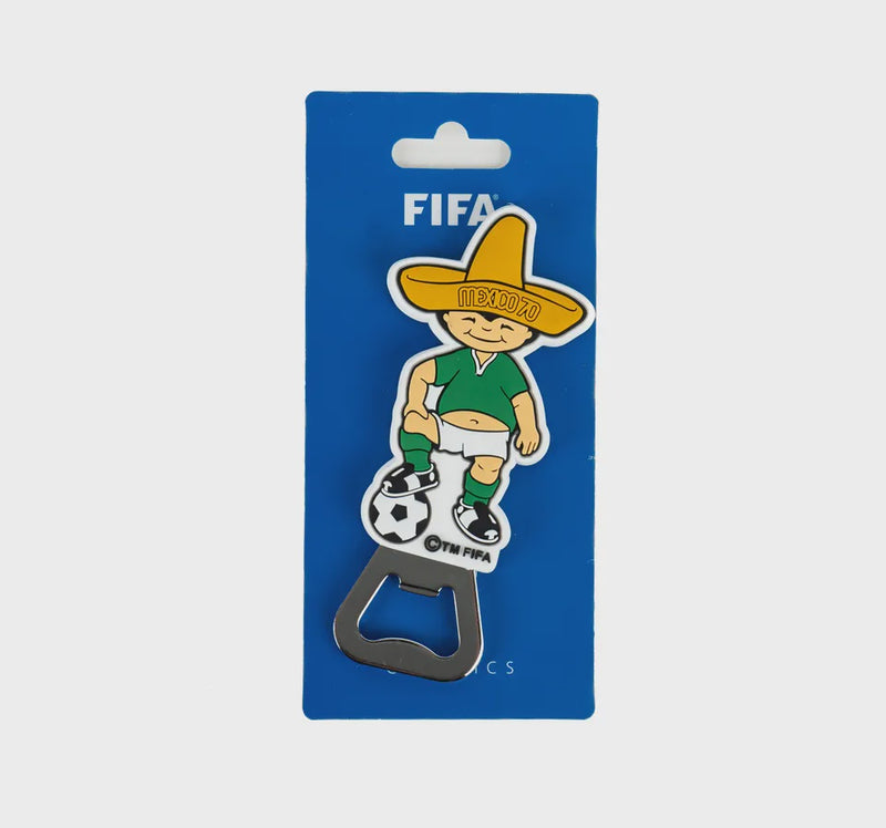 Imán Mascota con Función Abridor de Botellas México Juanito Copa del Mundo (World Cup)