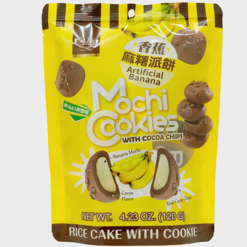 ROYAL FAMILY Mochi Cookies Banana Flavor 119g-Alimentos-Asian Food-Akibara Xpress